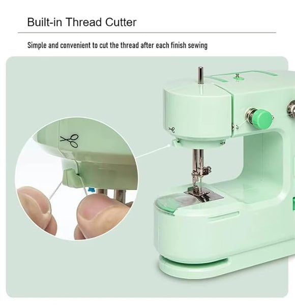 Kiwilon Sewing Machine For Home Use | Portable Electric Stitching Machine With Foot Pedal, Bobbin Winder, LED Light & Dual Speed, Compact Tailoring Machine