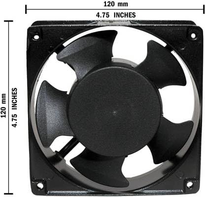 220V AC Power Metal Cooling Axial Fan 120 mm High Performance For Networking Rack, Server, Network Enclosure, PC, Electric Industrial Control Panel, Machinery, Equipment