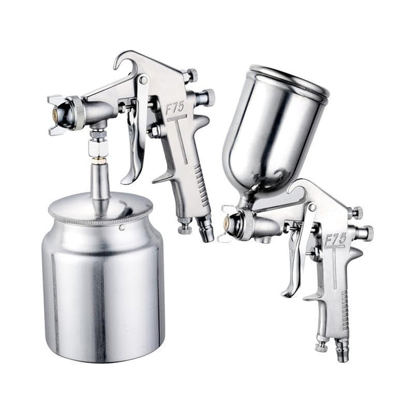 Paint Sprayer – Pneumatic Upper and Lower Pot – High-Fog Output – Durable Metal Construction – Versatile for Machinery, Automobile, Furniture, and General Decoration, 220 PSI