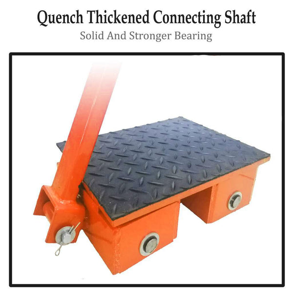 VOLTZ 6 TON Cargo Trolley with Handle 180 Degree Rotation Heavy Duty Industrial Machinery Mover Lifter Dolly Skate Roller