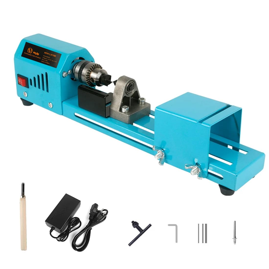VOLTZ Wood Laths - Mini 150W Electric Wood Mini Lathe Beads Grinding Polisher and Polishing Beading Machine DIY Woodworking Lathe Machinery