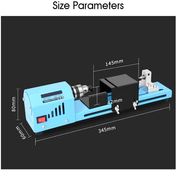 VOLTZ Wood Laths - Mini 150W Electric Wood Mini Lathe Beads Grinding Polisher and Polishing Beading Machine DIY Woodworking Lathe Machinery