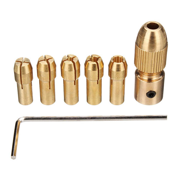 THEMISTO - built with passion 3.17mm Shank Metal Drill Chuck Collet Bits Rotary with Screw, 0.5-3 mm for RS555 motor (3.17MM)