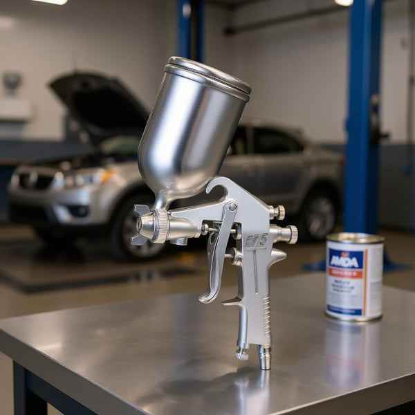 Paint Sprayer – Pneumatic Upper and Lower Pot – High-Fog Output – Durable Metal Construction – Versatile for Machinery, Automobile, Furniture, and General Decoration, 220 PSI