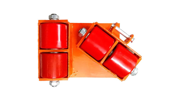 VOLTZ 6 TON Cargo Trolley with Handle 180 Degree Rotation Heavy Duty Industrial Machinery Mover Lifter Dolly Skate Roller